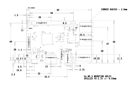 Raspberry Pi Mechanical Drawings & Dimensions - Raspberry Pi Spy